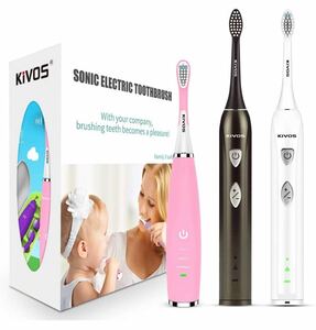 電動歯ブラシセット KiVOS 音波式振動歯ブラシ 持ち運び旅行用セット
