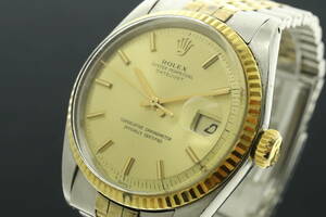 LVSP4-1-39 ROLEX ロレックス 腕時計 1601 オイスターパーペチュアル デイトジャスト 自動巻き 27番台 約90g メンズ コンビ 動作品 中古