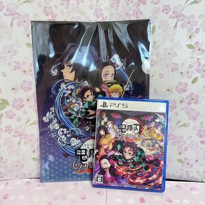 美品 PS5 鬼滅の刃 ヒノカミ血風譚 特典 A4クリアファイル付き ゲームソフト 初回生産特典 ICカードステッカー