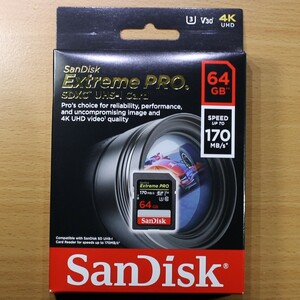 SanDisk SDXCカード 64GB / Extreme Pro / UHS-1 U3対応 / 4Kビデオ対応