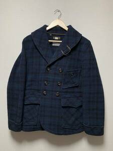 [Levi's Vintage Clothing × WOOLRICH] LVC ウールチェック マッキーノジャケット M ネイビー リーバイスヴィンテージクロージング