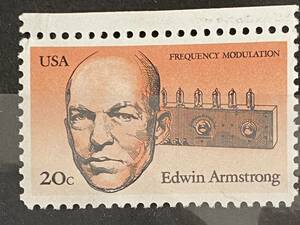 アメリカ切手★ E.アームストロング発明家　1983年