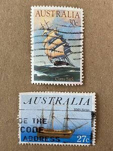  Australia stamp * sailing boat ( HM yellowtail g* supply 1983 year,ka tea sa-k1984 year )