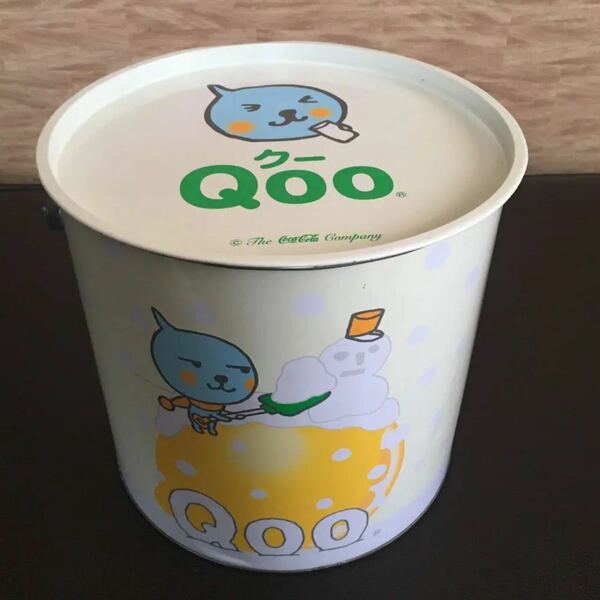 【レア】コカ・コーラ Qoo クー 蓋つきバケツ缶 ペール缶