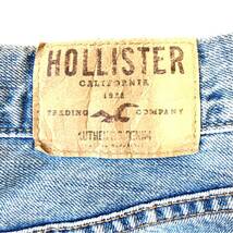 w34実103㎝　HOLLISTER デニム　ジーパン　メンズ　パンツ　バイカー　パンク　ロック　キャンプ　スノボ　アメ車　ハーレー　釣り　即決_画像8