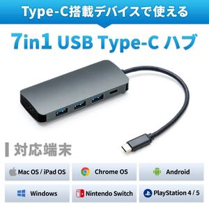 USB Type-C ハブ 7in1 HDMI 4K