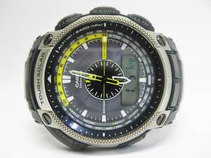 【YT-B⑪59】CASIO/カシオ PROTREK、プロトレック PRW-5000T 電波 タフソーラー TRIPLE SENSOR 稼働品