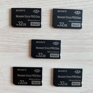 !週末限定特価!【5枚セット】SONY Memory Stick PRO DUO mark2 32GB