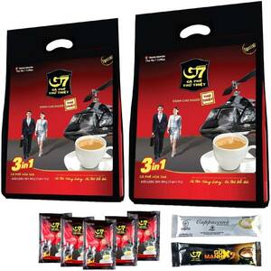 【ベトナム直輸入】TRUNG NGUYEN G7 3in1 ベトナムコーヒー 16g*50袋入り 2個(計100袋) & 濃厚 G
