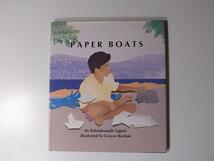 tr1801 海外絵本　Paper Boats/Rabindranath Tagore (著), Grayce Bochak (イラスト)_画像1