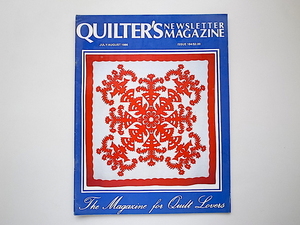 20e◆　QUILTER'S NEWSLETTER MAGAZINE(英語版) 1986年7-8月号 No.184 パッチワーク・キルト雑誌　