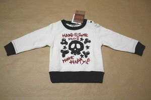 新品 スカル トレーナー 95 ドクロ ガイコツ 子供服 ベビー服 [ 90 100 ] ROCK ロック PUNK パンク