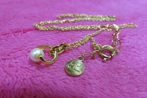 *.9548^ Gold *! necklace Courreges 