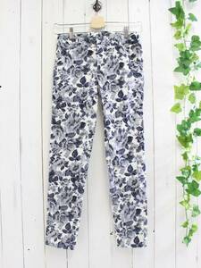  beautiful goods * Viaggio Blu Viaggio Blu* small corduroy floral print stretch pants 0