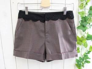  beautiful goods *JILLSTUART Jill Stuart * ska LAP race attaching short pants P