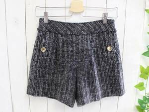  beautiful goods * Ships ships×PONTETORTO*ITALY made fine quality tweed short pants S