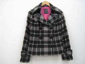 CECIL McBEE Cecil McBee check pattern wool . jacket black M