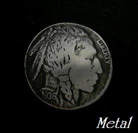 合金製ループ式USAコインtype メタル コンチョ/服のボタンや髪留めに
