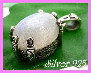  silver 925 silver. natural stone moonstone pendant typeJ/60 kind and more have 