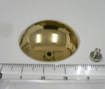 真鍮製BIGプレーン鏡面ブラス コンチョ/BrassコンチョALL20%OFF_画像2