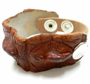 Art hand Auction Bracelets en cuir de crocodile/produits en cuir faits à la main TOUS 20 % DE RÉDUCTION, bracelet, cuir, autres