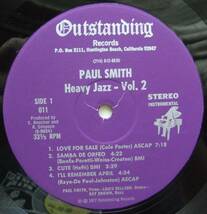 ◆ PAUL SMITH / Heavy Jazz Vol.2 ◆ Outstanding 011 ◆ S_画像3