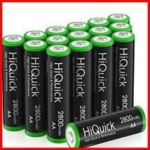 ★サイズ:単3形充電池16本★ HiQuick 単三電池 充電式 ニッケル水素電池 高容量2800mAh ケース4個付き 約1200回使用可能 単3形充電池_画像9