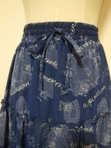 axes femme 単色 花柄 ロング スカート SK291X04_画像2