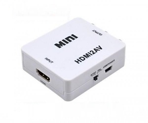 HDMI → コンポジット アナログ AV RCA 3色ケーブルへ出力 HDMI2AV コンバータ 変換アダプター ダウンコンバーター 1080P ホワイト