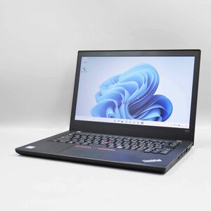 1円スタート Windows 11 Pro 搭載 Lenovo ThinkPad T480 CPU:Core i5-8350U/メモリ16GB/SSD256GB/無線LAN/フルHD