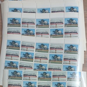切手シート 20円 ×20のシート26枚と端数10枚 蒸気機関車 額面10600円分