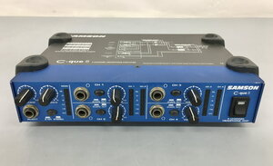 サムソン Samson 4-Channel Headphone Amplifier 本体のみ C-que8 アンプ ジャンク 2111LO037