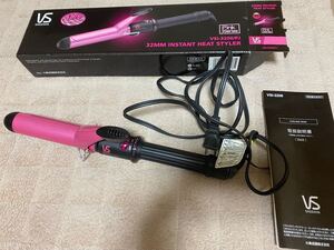 ヴィダルサスーン Vidal Sassoon ヘアアイロン コテ 32mm ピンク カールアイロン