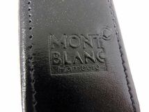 1円 ■新品■未使用■ MONTBLANC モンブラン マイスターシュテュック レザー ペンケース ペンポーチ 筆箱 文房具 ブラック系 X0456WM_画像5