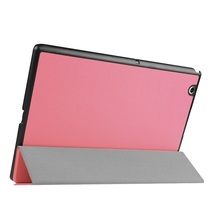 【送料無料】Sony Xperia Z4 Tablet 専用ケース　三つ折　カバー　薄型　軽量型　スタンド機能　高品質PUレザーケース☆ピンク_画像4