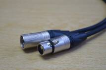 □□ BELDEN 8412（black）＋XLR plug オス-メス（NC3FM）/0.75m×2本_画像4