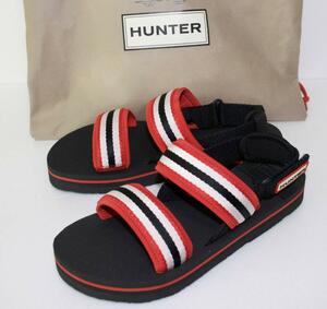 定価9900 新品 本物 HUNTER レディース サンダル JP24 2059