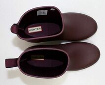 定価18000 新品 本物 HUNTER 靴 リファインド ローヒール アンクル ブーツ WFS2014RMA ハンター JP22 UK3 US5 EU36 No.128~129_画像4