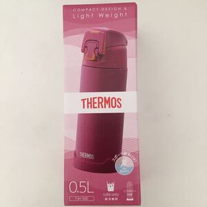 新品未使用 THERMOS 真空断熱 サーモス マグ ケータイ マットパープル 500 シリコンカバー付き