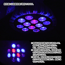 LED 電球 スポットライト 24W 青6赤2紫外線4灯 UV付 照明 E26 LEDスポットライト 電気 水草 サンゴ 熱帯魚 観賞魚 植物育成_画像4