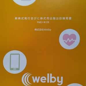 新株式発行並びに株式売出届出目論見書 平成31年2月 株式会社welby 126ページ