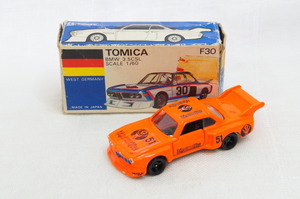 S91278F　トミカ 外国車シリーズ 青箱 No.F30 BMW 3.5CSL JAGERMEISTER オレンジ 1/60 トミー【中古品】