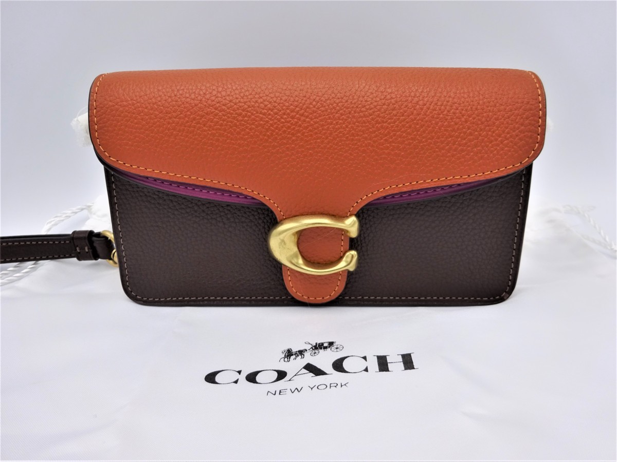 美品 COACH コーチ タビー ハンドバッグ 73995 レザー レッド系 3WAY ...