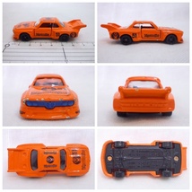 S91278F　トミカ 外国車シリーズ 青箱 No.F30 BMW 3.5CSL JAGERMEISTER オレンジ 1/60 トミー【中古品】_画像2