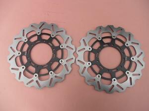 ウエイブディスク 045黒 WAVE DISC　GSX-R1000 09-14 GSX-R600 08-14 GSX-R750 GSXR1000 08-14 GSXR600 GSXR750 SK101L/Rに互換