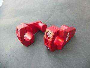 赤色ハンドルポスト (ゼファー400 Z1000 ZRX1200 Dトラッカー KLX250 エストレア バリオス Z250 KDX200SR ZRX2 Z400FX KSR110 ゼファー750
