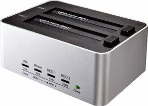 玄人志向 SSD/HDDスタンド 2.5型&3.5型対応 USB3.0接続 PCレスでボタン1つ HDDまるごとコピー可能 KURO-DACHI/CLONE/U3