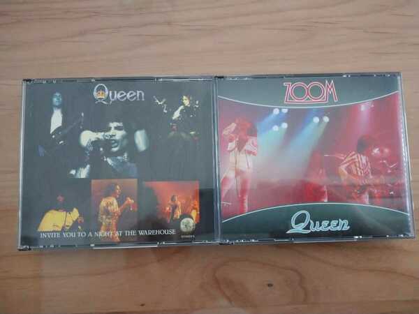 ★QUEEN クイーン★INVITE YOU TO A NIGHT AT THE WAREHOUSE DENMARK 1977★ZOOM OSAKA 1976★4CD★中古品★中古CD店購入品