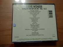 ★STEVIE WONDER スティーヴィー・ワンダー★キー・オブ・ライフ Songs in the Key of Life★2CD★中古品_画像2