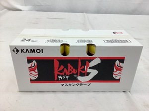 カモ井加工紙製造会社 マスキングテープ/カブキ/24mm×18m/50巻入 未使用品 ACB